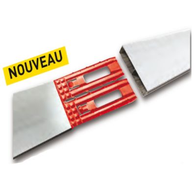 Kit règles de maçon 4 x 1 mètre Ocai Fixaluminium + 3 adaptateur et sacoche de rangement