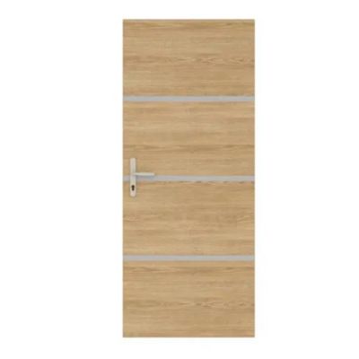 Kit RENO'PORTE non encollé 85 x 52 cm chêne et profilés alu rénovation porte