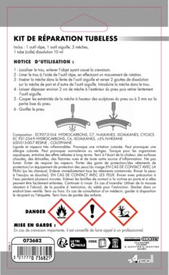Kit réparation pour pneus Arcoll Tubeless