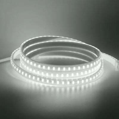 Kit Ruban LED 230v 10M blanc froid 6000K étanche IP67 avec fixations fournies, intérieur et extérieur
