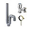 Kit siphon + robinet autoperceur Diall
