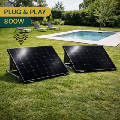 Kit solaire Plug and Play 800W Autoconsommation  Silver