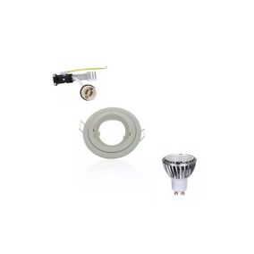 Kit Spot LED GU10 5W COB équivalent 50W Dimmable