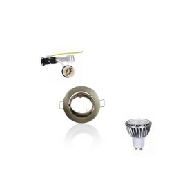 Kit Spot LED GU10 5W COB équivalent 50W Dimmable