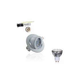 Kit Spot LED GU10 5W COB équivalent 50W Dimmable