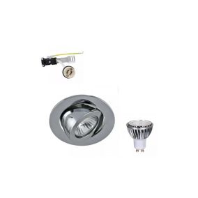 Kit Spot LED GU10 5W COB équivalent 50W Dimmable