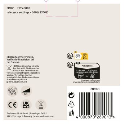 Standard 12 V Réflecteur LED 440lm 4,9W 3000K Blanc