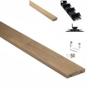 Kit terrasse complet en bois exotique IPE GRAD CLIPS - lot : 10m² - Longueur de lame : 1200 mm