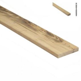 Kit terrasse complet en bois exotique MUIRACATIARA TIGERWOOD avec Lambourde et vis - lot : 10m² - lames de 1250 mm