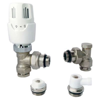 Kit thermostatique equerre nickelé - Somatherm For You