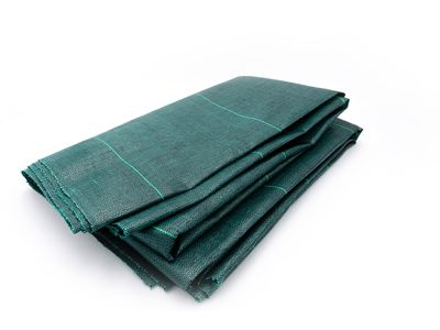Kit : Toile de paillage 130g/m² verte + agrafes 130g/m² 2.10m x 5m Vert