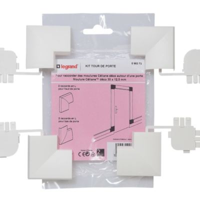 Kit tour de porte pour moulure CELIANE Déco 30 x 12,5 mm Legrand