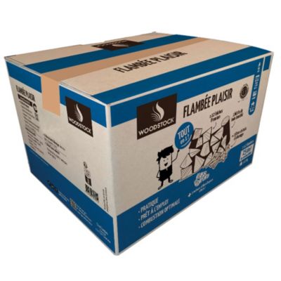 Kit tout en un Flambée plaisir carton de 25 dm3