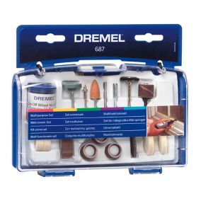 Dremel – 8193 pierres à poncer en oxyde d'aluminium, accessoire cylindrique  pour poncer et affûter les métaux (15.9mm)