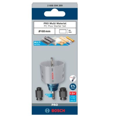 Kit trépan Bosch pro pour multi-matériaux Ø.68mm - 5 pièces