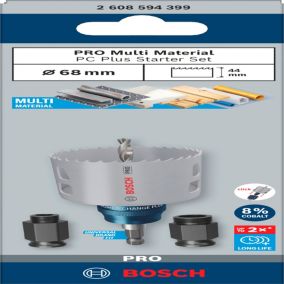 Kit trépan Bosch pro pour multi-matériaux Ø.68mm - 5 pièces