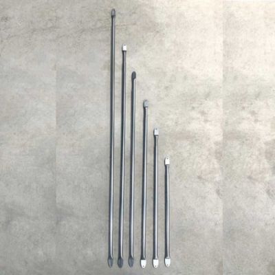 Kit tube réglable épaisseur 2 mm écrasé poinçonné, Long utile 215 à 255 cm