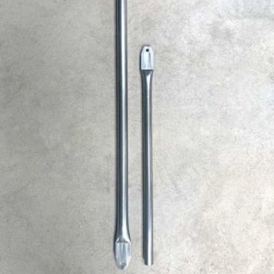 Kit tube réglable épaisseur 2 mm écrasé poinçonné, Long utile 215 à 255 cm