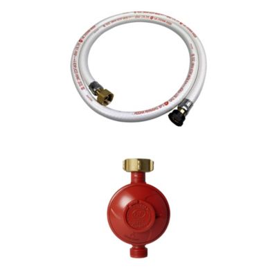 Kit Tuyau flexible de gaz 1.5 m à embouts mécaniques + Détendeur Propane 37mbar 1.5kg/h   Normes NF