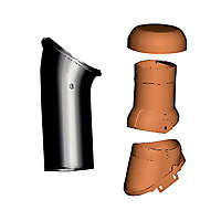 Kit ventilation active/Durovent ø125 Perspective brun