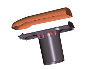 Kit ventilation passive ø110 rouge durovent