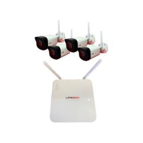 Kit vidéo surveillance wifi 4 caméras, disque dur 2t