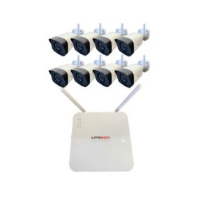 Kit vidéo surveillance wifi 8 caméras, disque dur 2 to