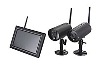 Kit vidéosurveillance intérieur et extérieur - 2 caméras Chacon 1080P - 4 canaux - 2 To