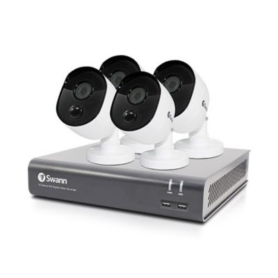 Kit vidéosurveillance intérieur et extérieur - 4 caméras Swann 1080P ...