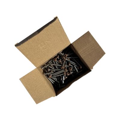 Kit visserie pose vertical Claire-voie, Brun, SYLWAY