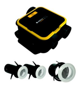 Kit VMC simple flux automatique Aldes EasyHome compact + 2 gaines 6m ø80mm et 1 gaine 6 m x ø125mm offertes