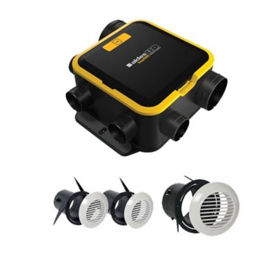 Kit VMC simple flux autoréglable compact EasyHome avec grilles BIP