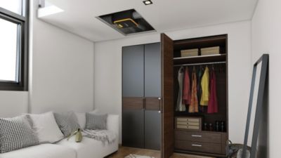 Kit VMC simple flux autoréglable compact EasyHome avec grilles BIP