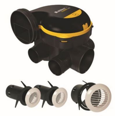 Kit VMC simple flux autoréglable EasyHome avec grilles BIP