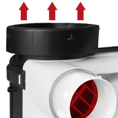 Kit VMC simple flux hygroréglable S&P HYDRA Ecowatt +, 2 gaines flexibles isolées ⌀80 mm et 1 ⌀125 mm