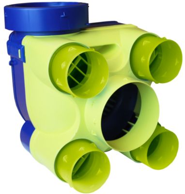 Kit VMC simple flux hygroréglable S&P HYDRA Ecowatt +, 2 gaines flexibles isolées ⌀80 mm et 1 ⌀125 mm