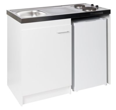 Kitchenette complète électrique blanc H.96,5 x l.120 cm