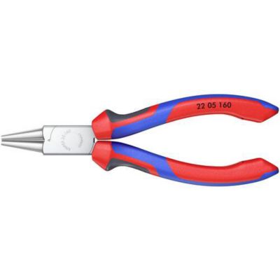 Knipex 22 05 160 Pince à bouts ronds droite 160 mm en acier Chrome-Vanadium