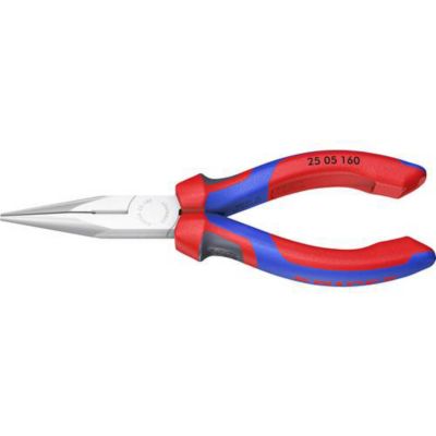 Knipex 25 05 160 - pince tête ronde et plate droite 160 mm pour électronique et mécanique de précision