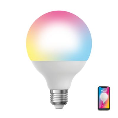 KOZii - Ampoule Connectée KOZii SMD E27 1521 lumens G95, éclairage blancs + couleurs - KE1500BRVBCCT