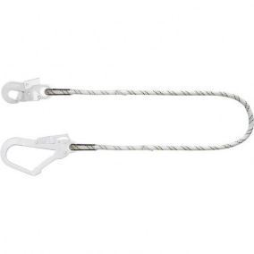 KRATOS SAFETY - Longe en corde tressée 2 m avec mousquetons FA5020217 et FA5020755