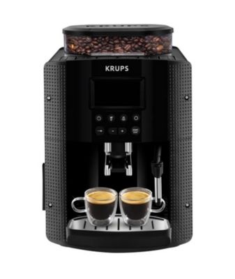 KRUPS Machine a café grain, 1.7 L, Cafetiere espresso, Buse vapeur pour Cappuccino, 2 tasses en simultané, Essential YY8135FD