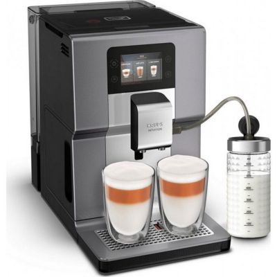 KRUPS Machine à café broyeur à grain, Ecran tactile couleur, 15 recettes, EA875E10
