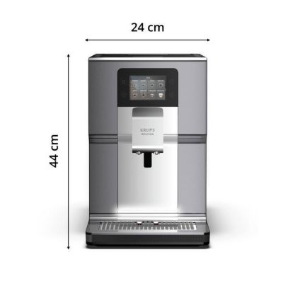 KRUPS Machine à café broyeur à grain, Ecran tactile couleur, 15 recettes, EA875E10