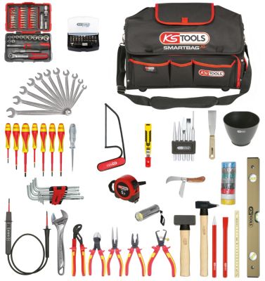 KS Tools - 117.0138 - Composition d'outils électricien en sac SMARTBAG XL - 138 pièces