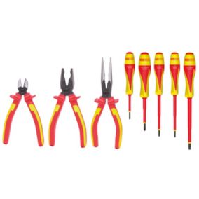 KS TOOLS - 117.1105 - Jeu de 3 pinces ERGOTORQUE et 5 tournevis isolés ULTIMATE