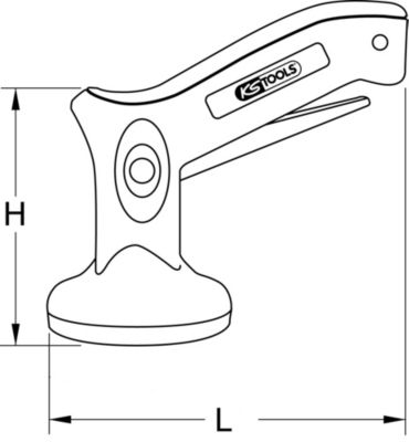 KS Tools - 140.1015 - Mini-ventouse - 8 kg