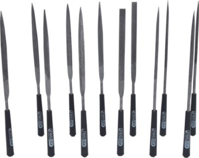 KS Tools - 140.3050 - Jeu de 12 limes à aiguilles, L.145 mm
