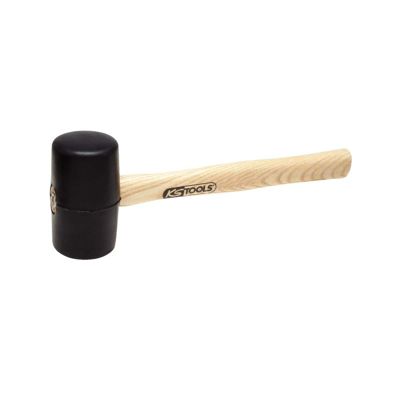 KS Tools - 140.5221 - Maillet caoutchouc 300g - tête diamètre  45 mm - avec manche frêne galbé