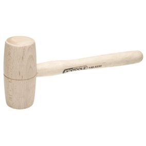 KS Tools - 140.5232 - Maillet bois 300g - tête diamètre 60mm - avec manche frêne galbé